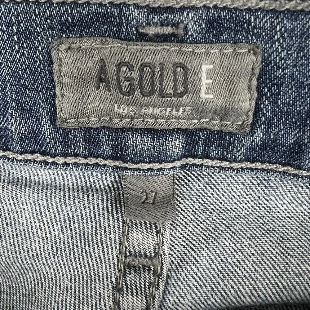 AGOLDE Jeans Womens 27 Blue Medium‎ Wash Sophie Skinny Stretch Distressed Denim